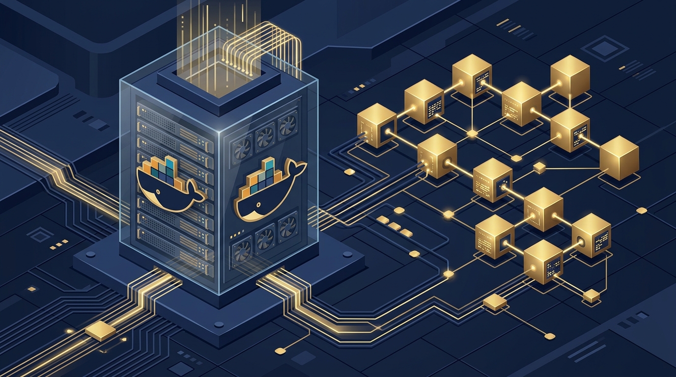 Self-Hosted Blockchain Timestamping with Docker